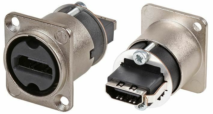 Thumbnail - Neutrik - Hdmi-buchse, D-gehäuse, Silber