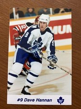1990-91 Toronto Maple Leafs Team Issue #9 Dave Hannan