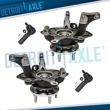 Front Knuckles Wheel Hub Bearings Outer Tie Rods Kit for Escape Tribute Mariner