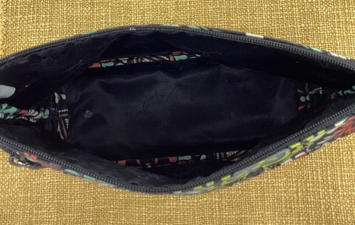 "Bolsa de artículos de tocador de viaje VERA BRADLEY con cremallera superior y bolsillo lateral forrada 10 x 6 x 3,5""" - Imagen 3 de 8