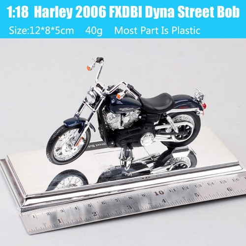 Maisto 1:18 Harley FXDBI Dyna Street Bob 2006 motorcycle Diecast Toy Bike model - Picture 3 of 15