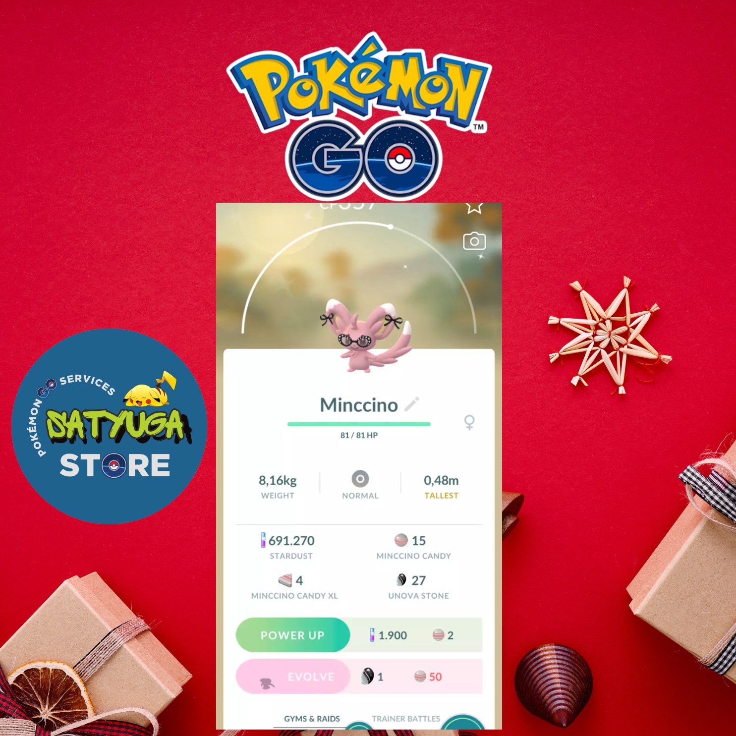 Pokémon Go Shiny Minccino in Costume Trade for 20k Stardust