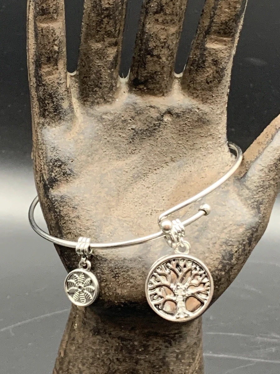 Wire bangle hotsell charm bracelets