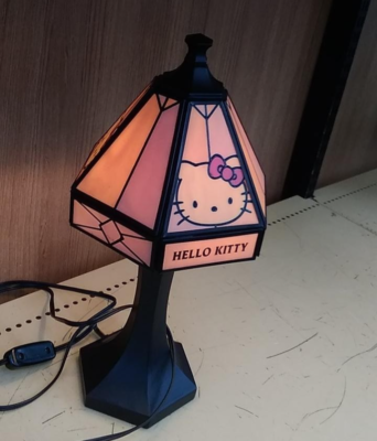 Sanrio Hello Kitty Table Light Electric Stand in 2001 Vintage Used