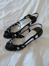 NEW Leather Black Made In USA Women's Dress Heels Size 5 1/2