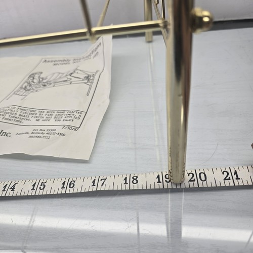 Vintage Rosalco Inc Brass Daybed For 18 Inch Dolls New Open Package - Picture 8 of 16
