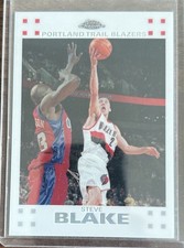 STEVE BLAKE 2007-08 TOPPS CHROME WHITE REFRACTOR /99 SP
