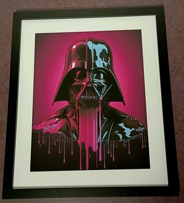 Chris Boyle ltd ed signed framed giclee 19x24'' art print Darth Vader Drip #16/50