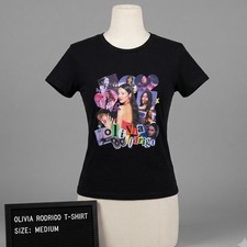 Collection Olivia Rodrigo Singer Gift For Fan Black M T-shirt Color Block Photos