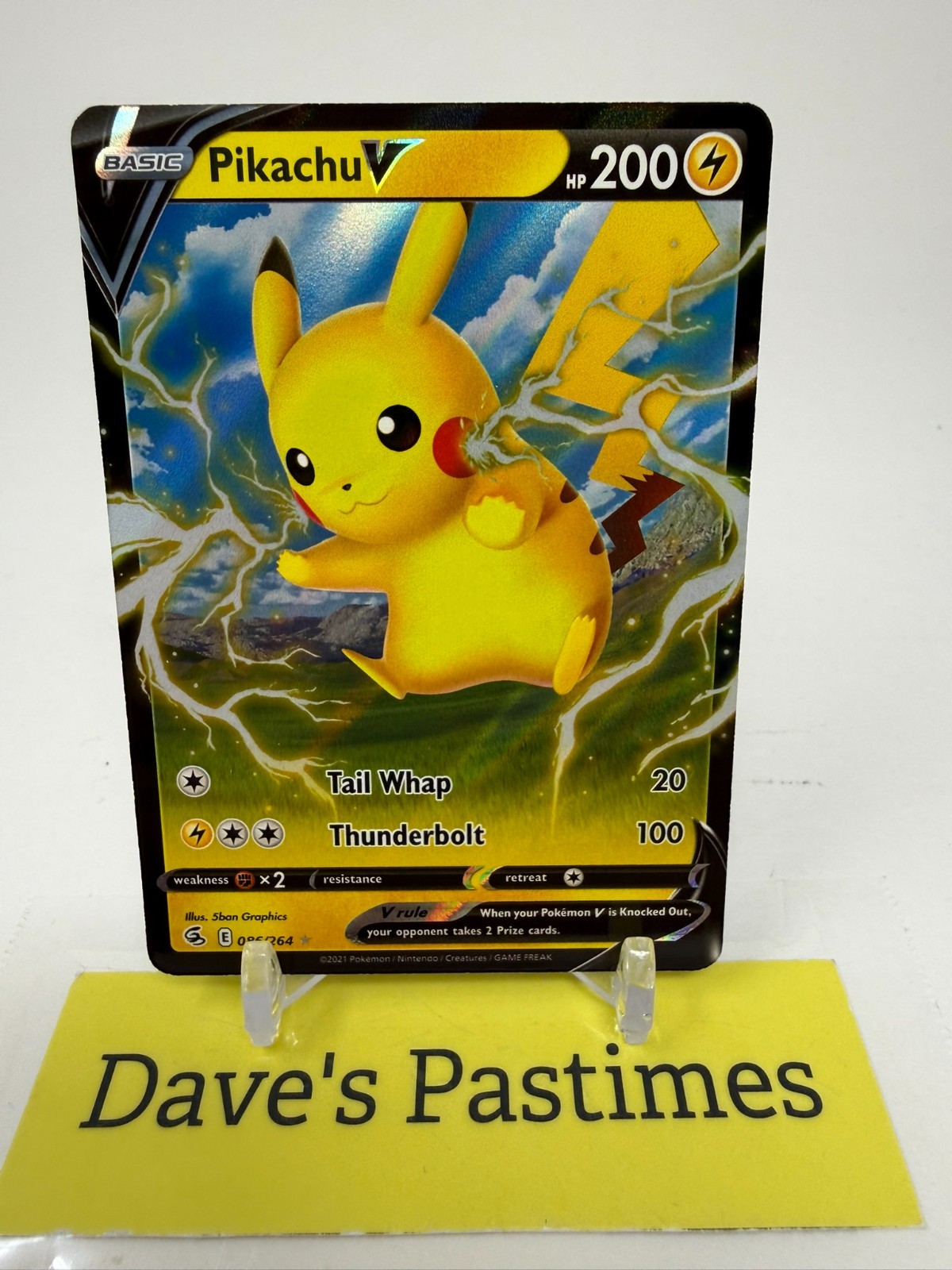 Pikachu V 086/264 - Holo Fusion Strike - V Rare NM P5