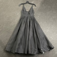 Zimmermann Illustration V-neck Midi Dress Women's Size 0p Black