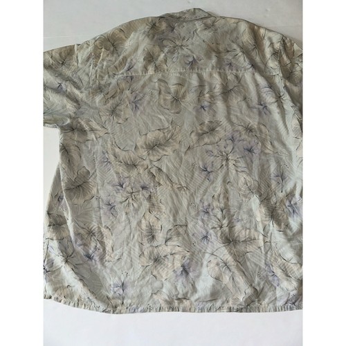 Banana Cabana Herren Größe XL 100% Seide Hawaii Tropical Camp Hemd Kurzarm - Bild 6 von 6