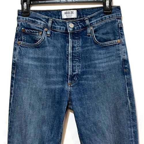 AGOLDE NICO HIGH-RISE, SLIM, ULTRA-SOFT, TAPERED LEG JEANS WOMENS SIZE 26 - Picture 6 of 11