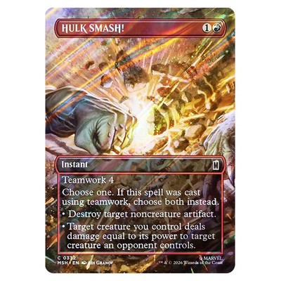 MTG - Marvel Super Heroes - HULK SMASH! Randlose Szenenkarte 0332 - FOLIE