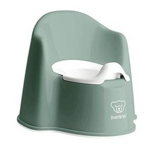 BabyBj rn Potty Chair, Deep Green/White  1 Count Pack of 1 Deep green/White