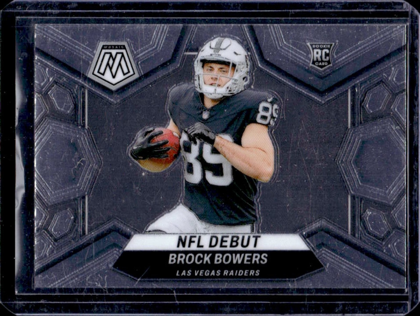 2024 Mosaic Brock Bowers RC Rookie NFL Debut #286 Raiders
