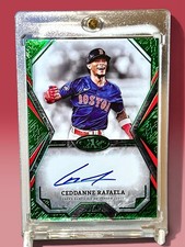 2025 Topps Tier One Green Foil Ceddanne Rafaela Tier One Talent Auto /49 Boston