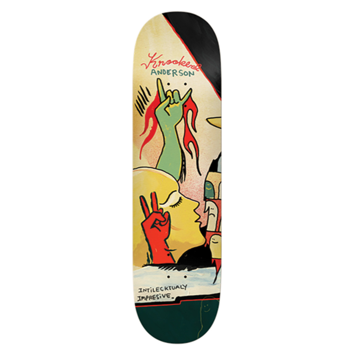 Krooked Skateboard Deck Anderson 3 Star 8.38