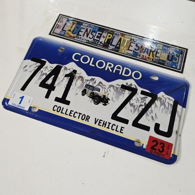 Colorado Collector Vehicle License Plate 🔥FREE📬🔥 CO Classic Car