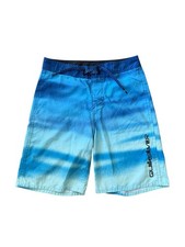 Quicksilver Boardshorts Drawstring Blue Boys Size 10 25x7 Good Condition