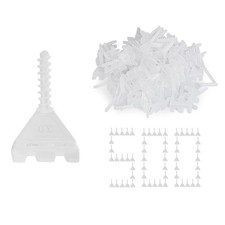 Tile Leveling System Clips, 500 Pcs Tile Spacers 1/8 Inch Tile Leveling Clips...