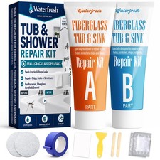 Fiberglass Tub Repair Kit White, Bathtub Repair Kit for Acrylic Porcelain