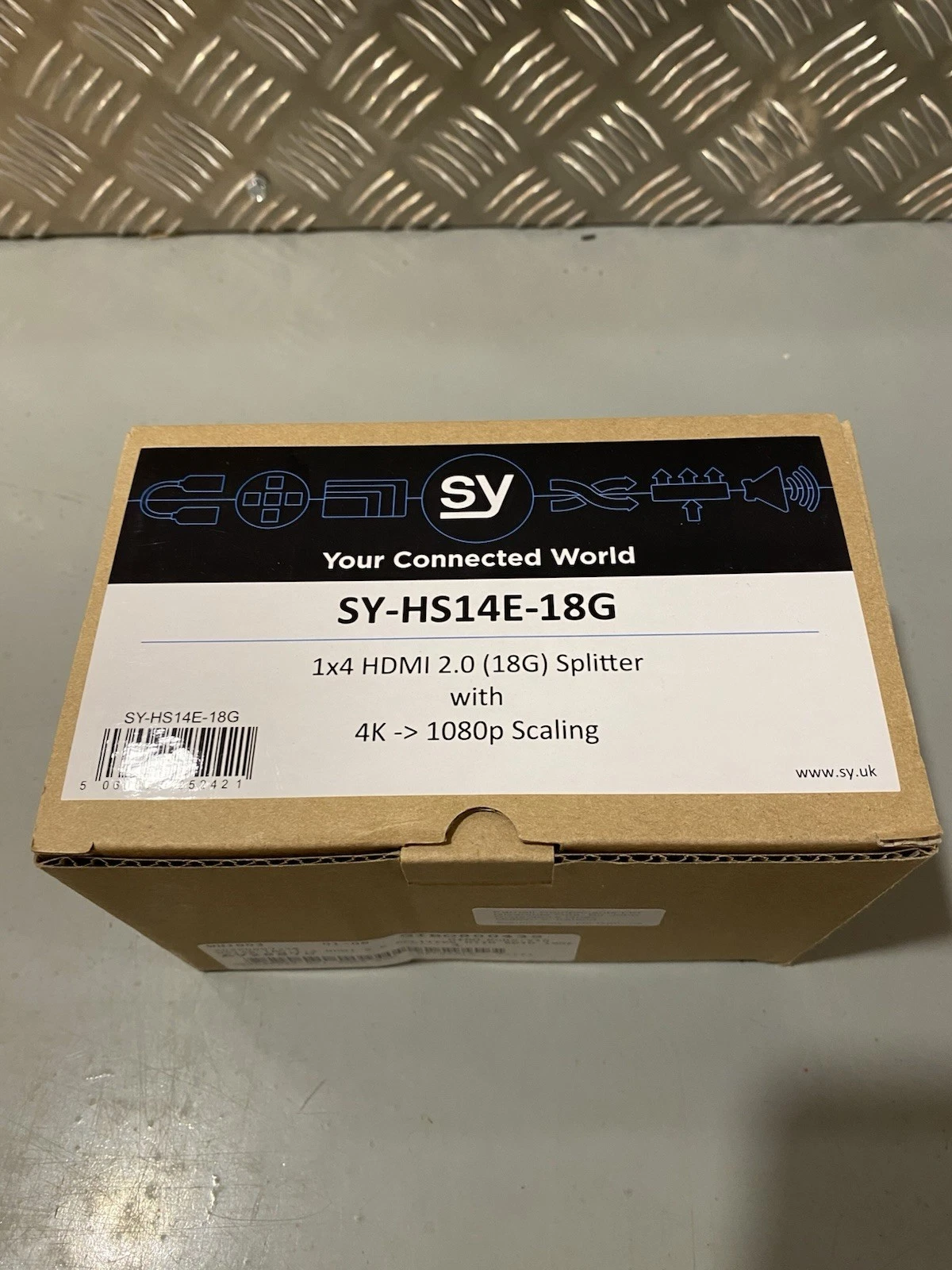 Sy 1x4 HDMI 2.0 18G Splitter 4K Scaling SY-HS14E-18G Brand New 2