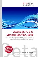 Lambert M. Surhone (U. A.) | Washington, D.C. Mayoral Election, 2010 | Buch