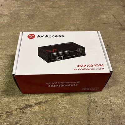 AV Access 4KIP100-KVM 4K KVM Extender Over IP 1:1 HDMI USB RJ45