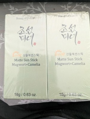 Beauty Of Joseon Matte Sun Stick Mugwort + Camelia sell By 05/15/26 SPF50 (2PK)