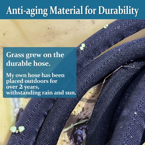 Garden Hose 100ft, Made of TPE(Not PVC), Ultra-Light & Flexible Water Hose wi... - Picture 7 of 9