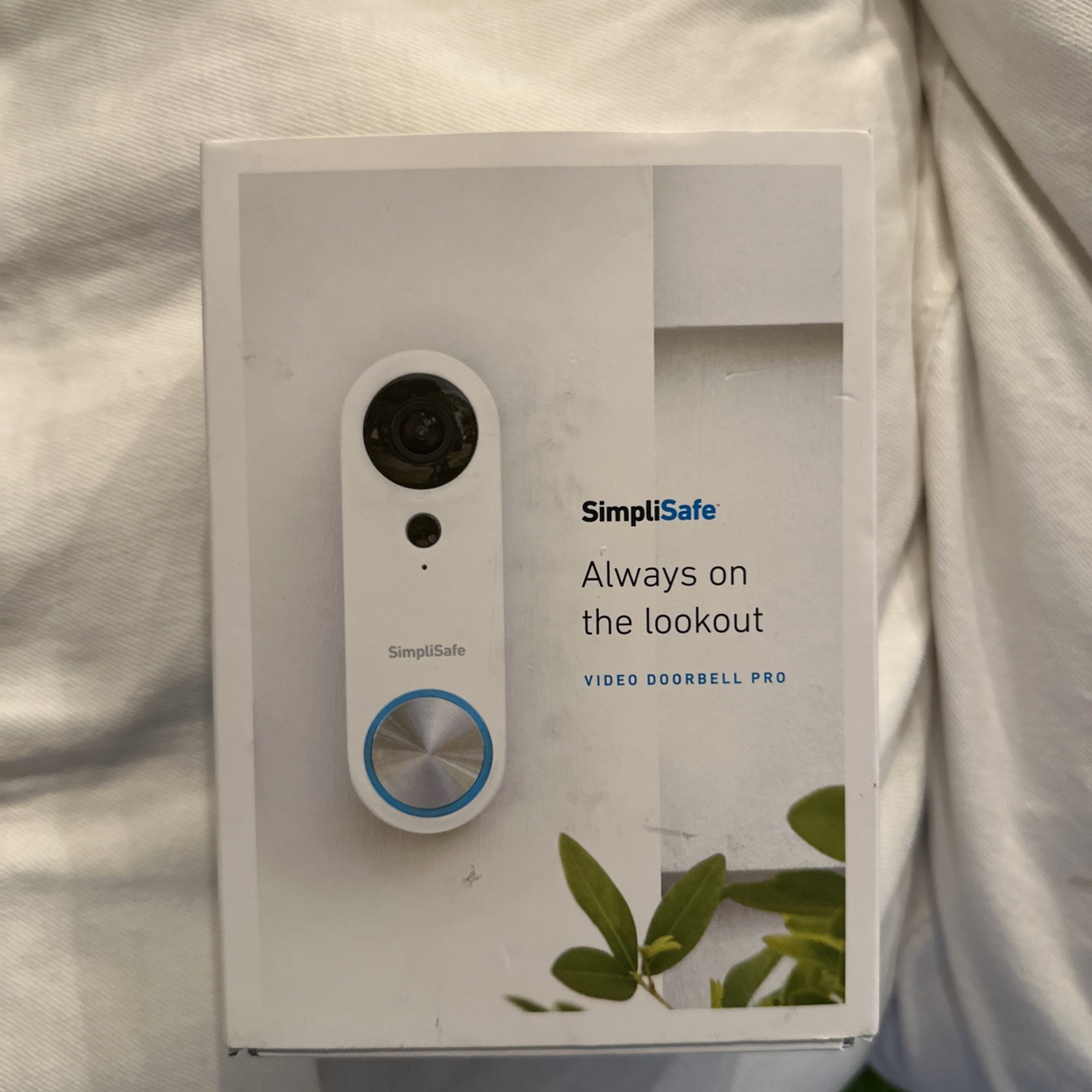 SimpliSafe Pro Smart Video Doorbell Camera - White HD Security