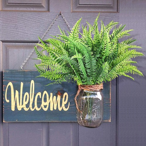 12pcs Artificial Flowers for Outdoor Fake Ferns Artificial Boston Fern Plant ... - Picture 6 of 7