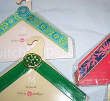 Lot 3 Lindsay Phillips S-M-L Switch-flops Flip Flops Sandal Changeable Straps