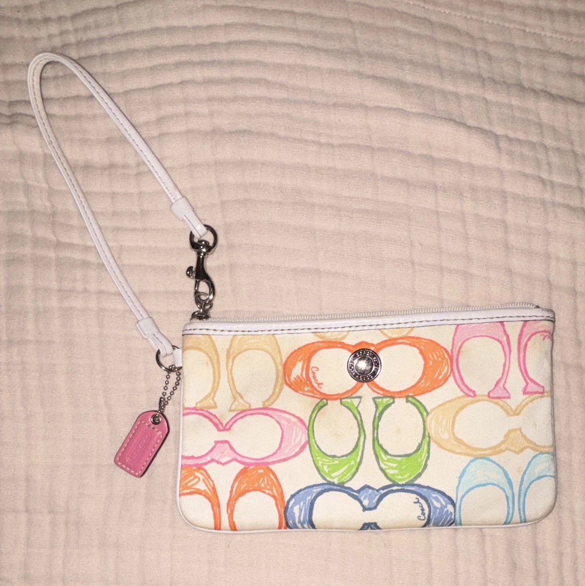 Coach White Clutch Bags & Handbags for Women for sale | eBay