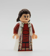 Princesa Leia Minifigura PERSONALIZADA "Scarlet Sovereign" (basada en Lego 75222 sw0972)