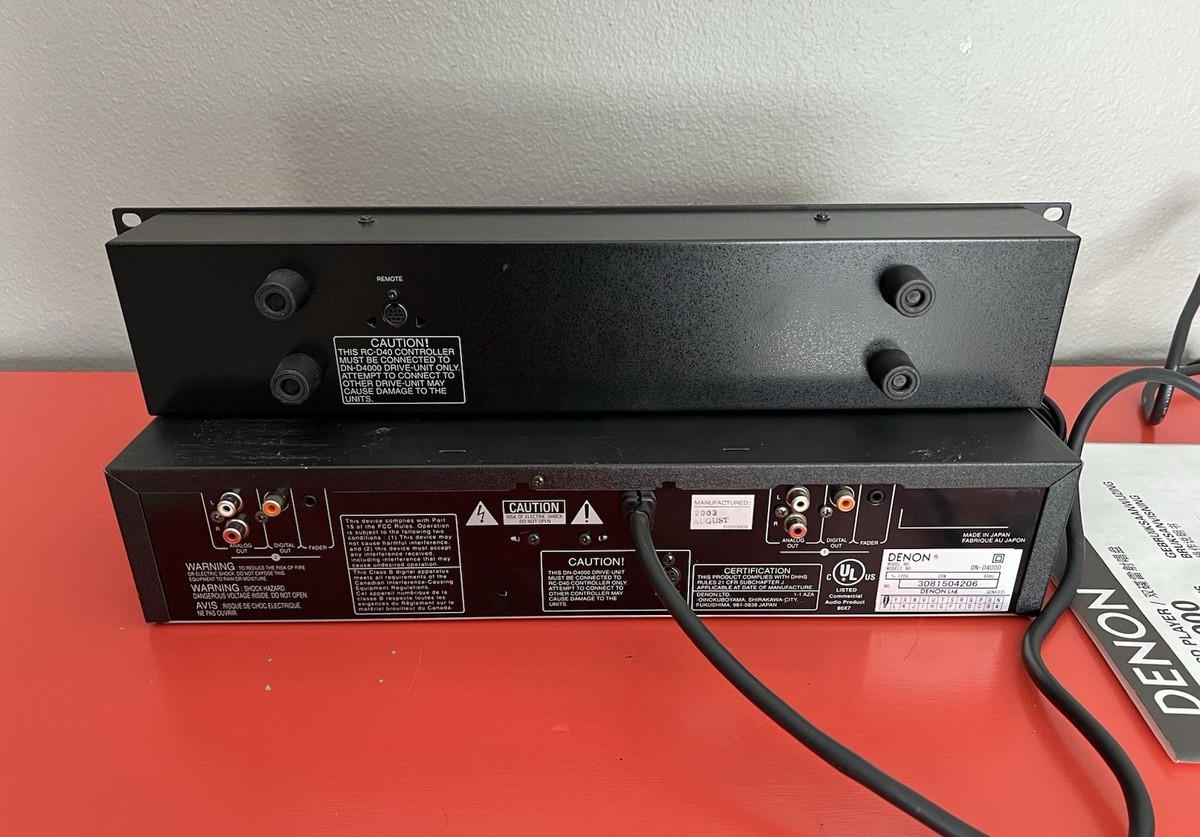 Denon DN-D4000 DJ Dual Pro CD/MP3 Player 81757505383| eBay