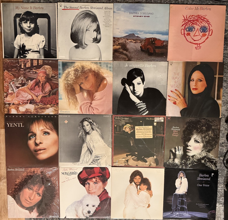 Barbra Streisand 17 LP Vinyl Lot Collection Songbird Guilty Memories One Voice