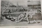 1903 Baseball Print – A Stolen Base by Frank O. Small Vintage Sports Art
