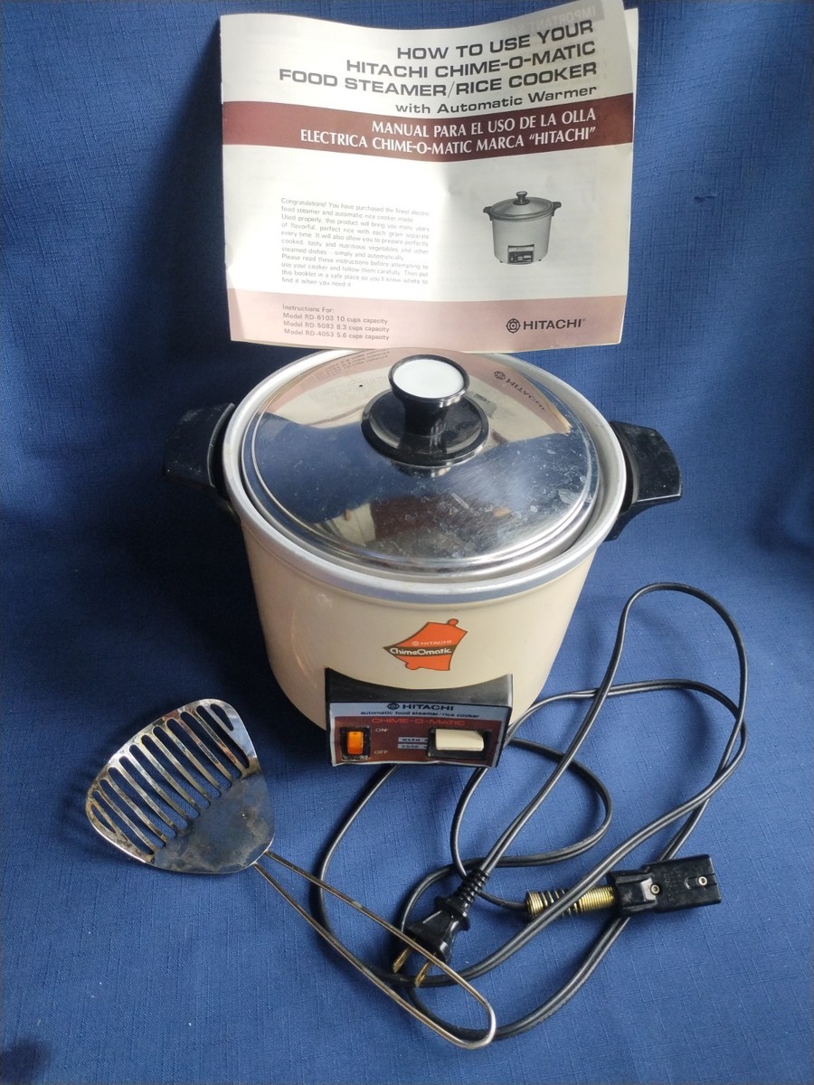 Vintage Hitachi RD 4053 Chime-O-Matic 5.6-Cup Rice Cooker - Works