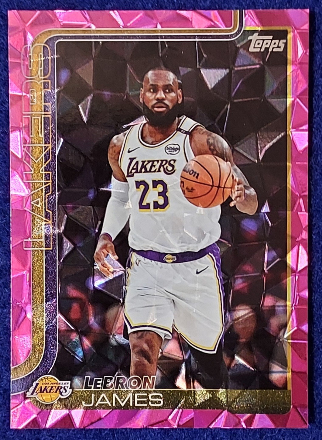 2025-26 Topps Basketball Lebron James Pink Diamante #150 Los Angeles Lakers