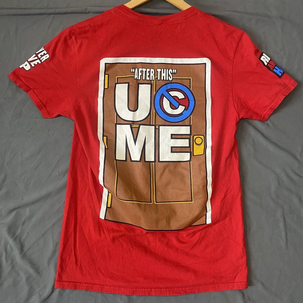 John Cena U Can't See Me WWE Men's Size S Farewell Tour 2025 Red