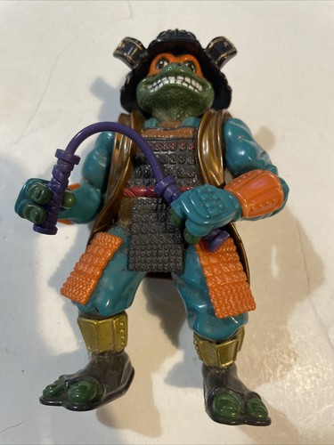 Vintage TMNT Movie 3 Samurai Mike Michelangelo 5" Figure 1993 Playmates