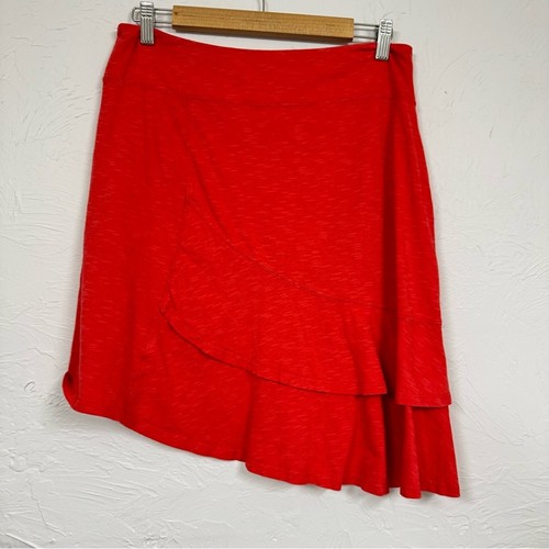 Toad & Co roter Stufenrock asymmetrischer Saum Damen S Gorpcore sportlich Stretch - Bild 6 von 7