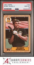1987 TOPPS #184 BOBBY BONILLA RC PIRATES PSA 10