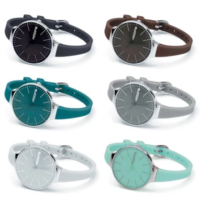 Orologio Donna HOOPS GLAM Silicone Colorato NEW Bianco Nero Lady