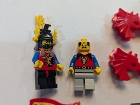 Lego Castle 6056 Parts LOT Dragon Wagon w Dragon  Minifigures Weapons Helmet