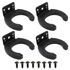 Waziaqoc 4 Pcs Microphone Holders for Mic Stand, Black Microphone Clip, Wall ...