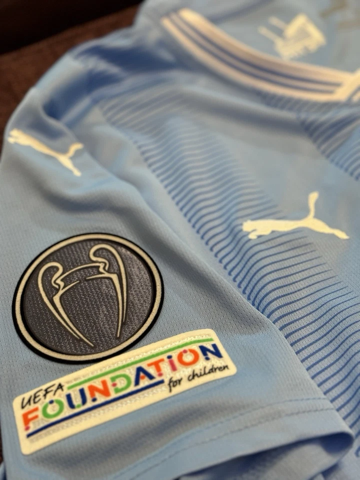 Maglia MANCHESTER CITY Puma Home Erling HAALAND Signed COA Beckett Calcio Psa - Imagen 4 de 4