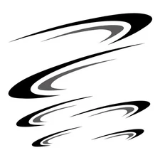 Black Grey Car Exterior Two Body Side Stickers Vinyl Decoration